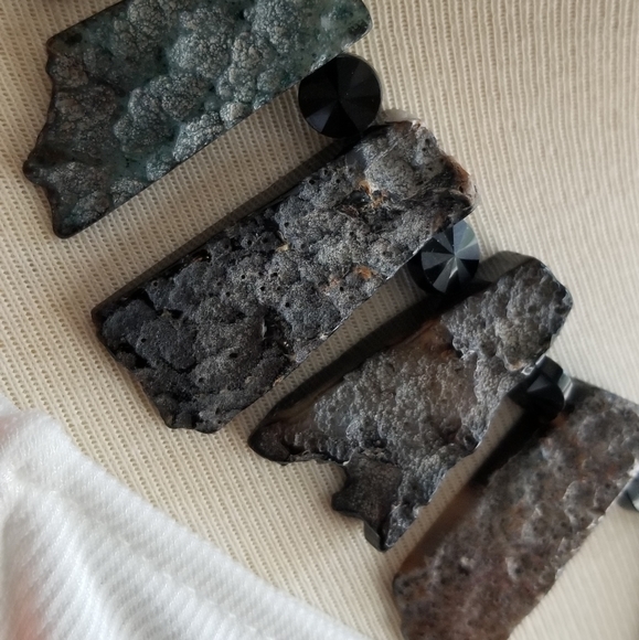 Reversable Handcrafted Agate and Onyx Statement necklace -Only 1 Made! - Picture 10 of 16